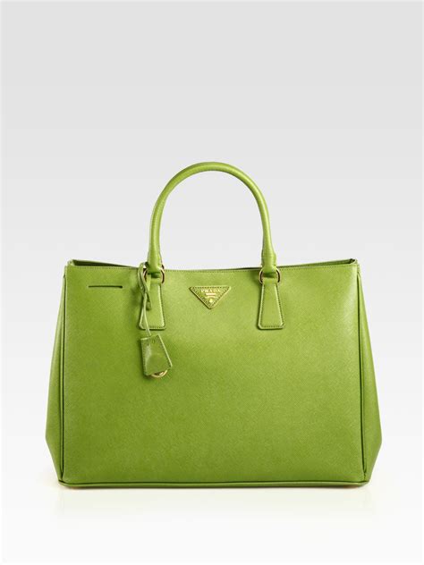 prada saffiano leather tote military green|Prada saffiano lux tote small.